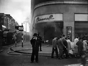 Basement Prints: Fire at Chinacraft store, Oxford Street, London