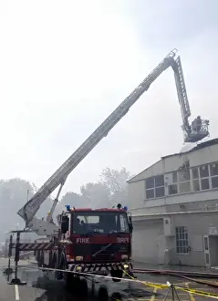 Fire at commercial premises, 2 Restmor Way, Sutton