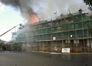 Flames Prints: Fire at Crowland Road School, Crowland Road, Tottenham N15