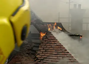 Fire at Crowland Road School, Crowland Road, Tottenham N15