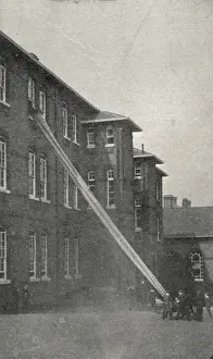 Norwood Prints: Fire Drill at Lambeth Schools, West Norwood, London