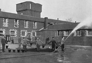 Drill Prints: Fire drill, NIPRCC East Harling, Norfolk