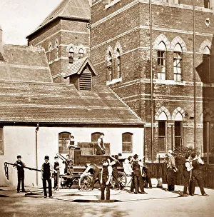 Fire drill, Rusell Hill Schools, Purley, Victorian period