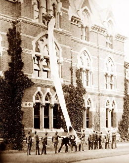 Russell Collection: Fire drill, Rusell Hill Schools, Purley, Victorian period