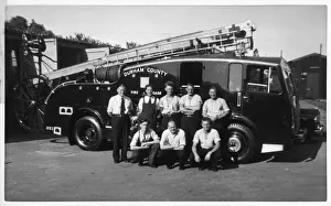 Fire Men Prints: Fire Engine 1940S