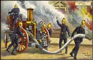 Fire Men Prints: Fire Engine Arrives