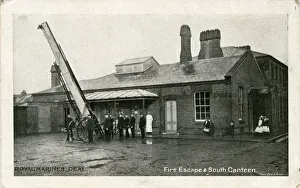 Fire Escape & South Canteen, Royal Marines Barracks, Deal, E