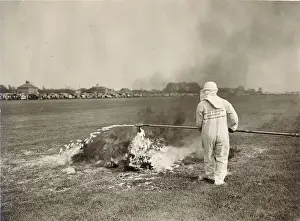 A fire-fighting demonstration - RAeS Garden Party