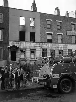 Kennington Prints: Fire in Kennington Park Road, SE London