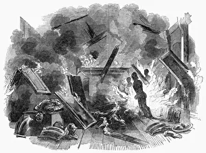 Fire at Naworth Castle