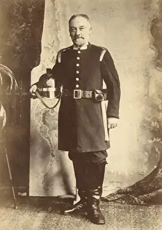 Fire officer in studio photograph