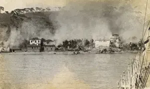 Fire in the outskirts of Izmir, Turkey