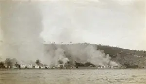 Fire in the outskirts of Izmir, Turkey