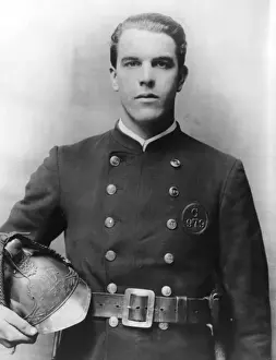 Fire Station Officer Soggee in studio photograph