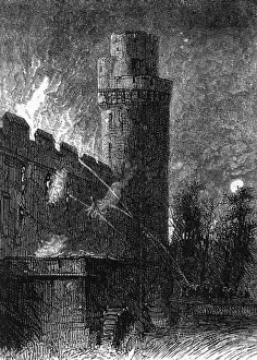 Fire at Warwick Castle