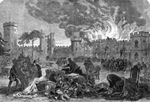 The fire at Warwick Castle