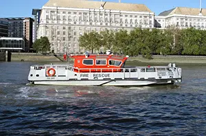 Dart Prints: Fireboat Fire-Dart, River Thames