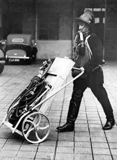 Oxygen Prints: Firefighter with breathing apparatus