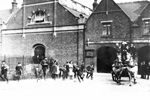 Call Prints: Firefighters answering a call, Barking fire station, Essex