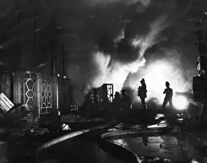 Firefighters at Covent Garden Market fire, London