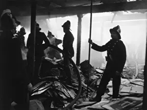 Turning Prints: Firefighters at Crabtree Lane, London SW6