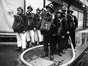 Aldgate Gallery: Firefighters at Middlesex Street, Aldgate, E1