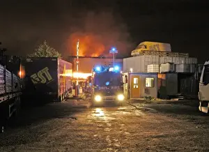 Firefighters respond to a fire, East London