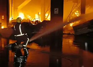 Firefighters at scene of 15 pump fire in Uxbridge
