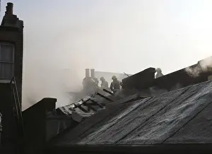 Firefighters at scene of fire in Ealing