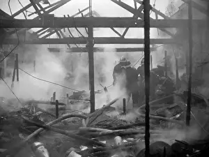 Rafters Prints: Firefighters at Wansdown Place, London SW6