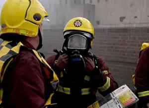 2005 Prints: Firefighters wearing breathing apparatus