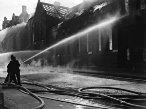 Eccleston Prints: Firefighting at Eccleston Place, Victoria, London