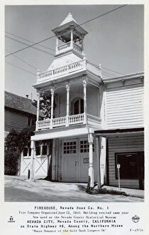 Balcony Collection: Firehouse, Nevada City, Nevada County, California, USA