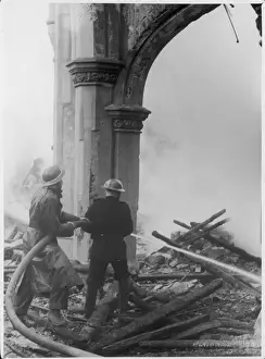 Fire Men Prints: Firemen Hose Church