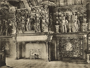 Images Dated 16th June 2017: Fireplace in Palais de Justice, Bruges, Belgium