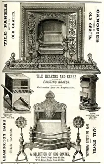 Leamington Prints: Fireplaces, Hearths, Grates and Kerbs
