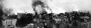 Images Dated 2nd April 2004: the fires that spread across the city of San Francisco from