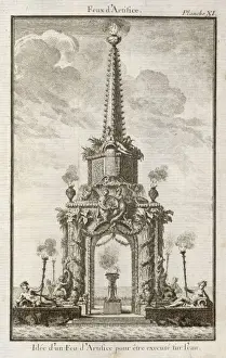 Firework Prints: Fireworks 1747 on Water