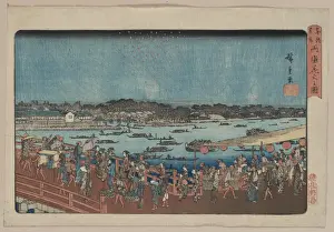 Ryogoku Prints: Fireworks at Ryogoku Fireworks at Ry?goku