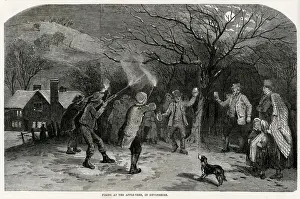 Cider Prints: Firing at the apple-tree in Devonshire