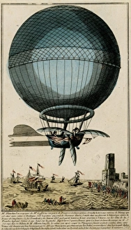 The first aerial crossing of the English Channel - Blanchard The first aerial crossing of the English Channel - Blanchard