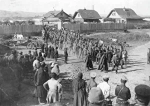 Arriving Collection: First Austrian POWs at Ust-Kamenogorsk, WW1
