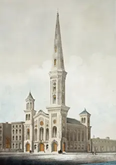 B Road Prints: First Baptist church, N. W. cor. of Broad & Arch Sts. Philada