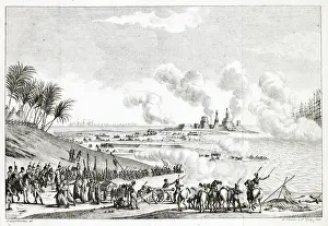 Aboukir Prints: First battle of ABUKIR - Mustapha Pashas Turkish army is completely overwhelmed by a