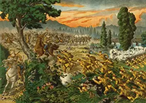 Manchuria Prints: The first battle near Manturia i. e. Manchuria. The Japanese