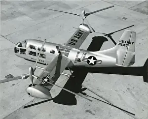 The first Bell XV-3 tiltrotor, 54-147