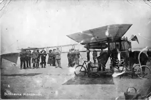 Marske Prints: The First Blackburn Monoplane on the sands at Marske