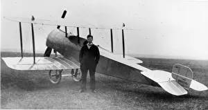 The first Bristol Scout No206 with the test pilot