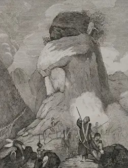 Valdes Prints: First Carlist War (1833-1840). Action in the Amescoas valley