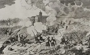 Garcia Prints: First Carlist War (1833-1840). Action of Larrasoana